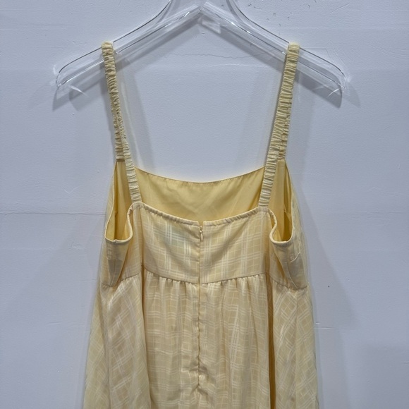 ASOS Design Maternity Yellow Maxi Dress Flowy Size 12 - Picture 4 of 7